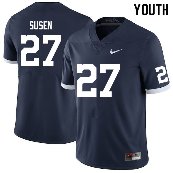 Youth #27 Ethan Susen Penn State Nittany Lions College Football Jerseys Sale-Retro